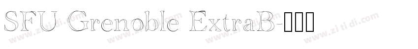 SFU Grenoble ExtraB字体转换